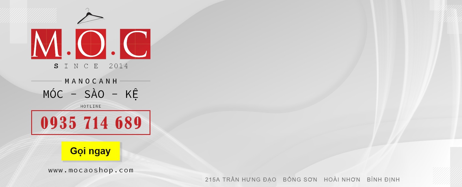 Móc Áo Shop - Manocanh, móc, sào, kệ - Hotline 0935 714 689 - 215A Trần Hưng Đạo, Bồng Sơn, Hoài Nhơn, Bình Định