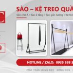 Sào kệ treo quần áo: sào chữ A, sào 2 tầng, sào gắn tường, kệ trưng bày shop - Móc Áo Shop Bồng Sơn, Hoài Nhơn - Hotline 0935 558 359